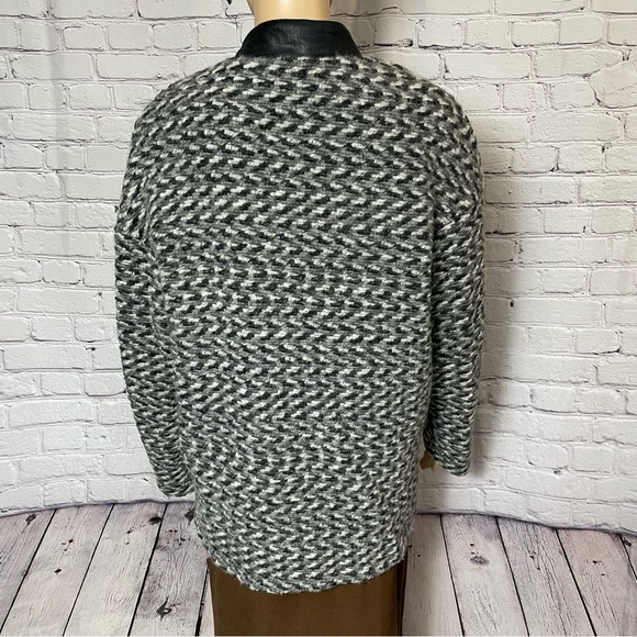 Opullence Wool Knit Jacket Made In France Size T1 US S - Picture 4 of 13
